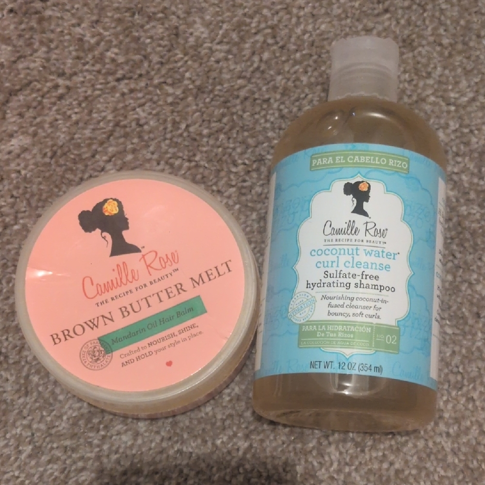 Camille Rose Brown Butter Melt & Coconut Water Curl Cleanse Set